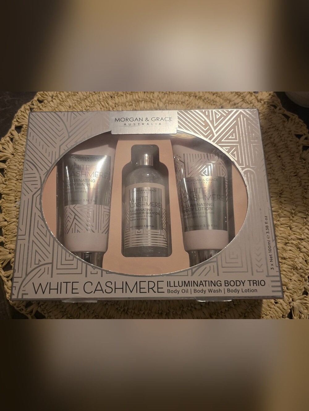 Morgan And Grace White Cashmere Illuminating Body Trio